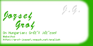 jozsef grof business card